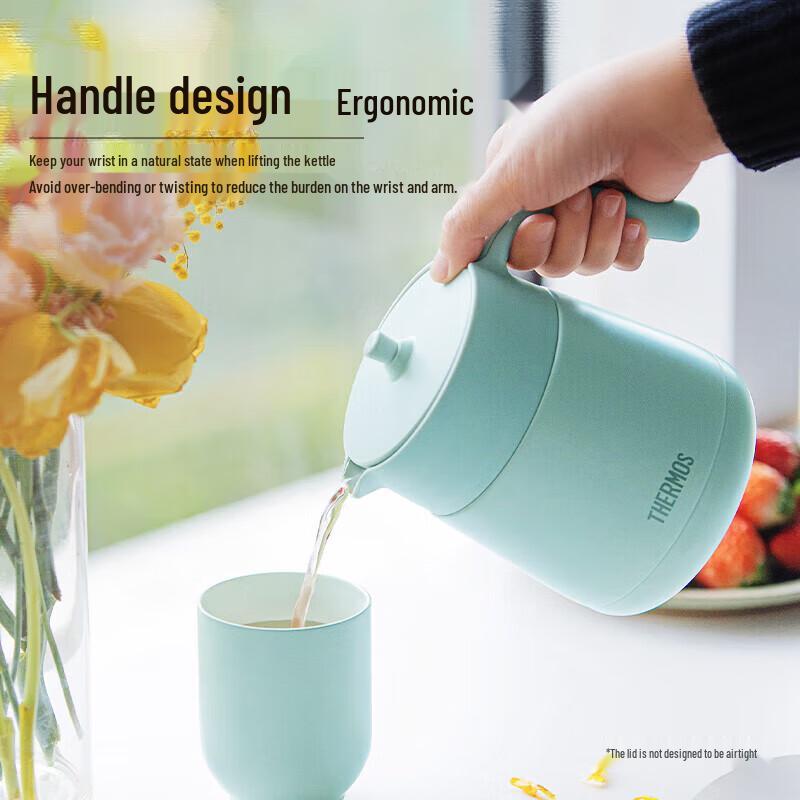 Thermos Ceramic Coated Insulated Tea Pot