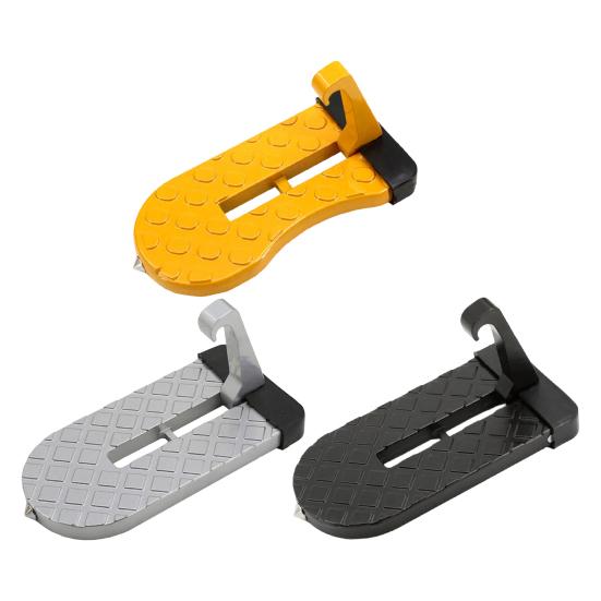 Degrau Dobrável para Porta de Carro com Superfície Antiderrapante Universal Barra de Teto de Lingote de Alumínio Degrau Peças Automotivas para SUV RV Off-Road