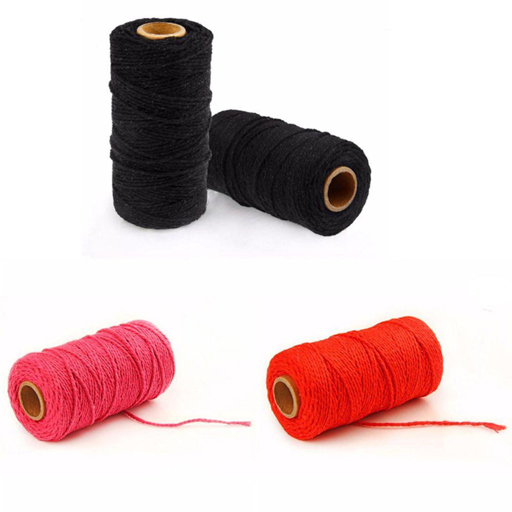 100meters/roll New Home Decor Christmas Packing Craft Projects Cotton Cords Twine String DIY Rope