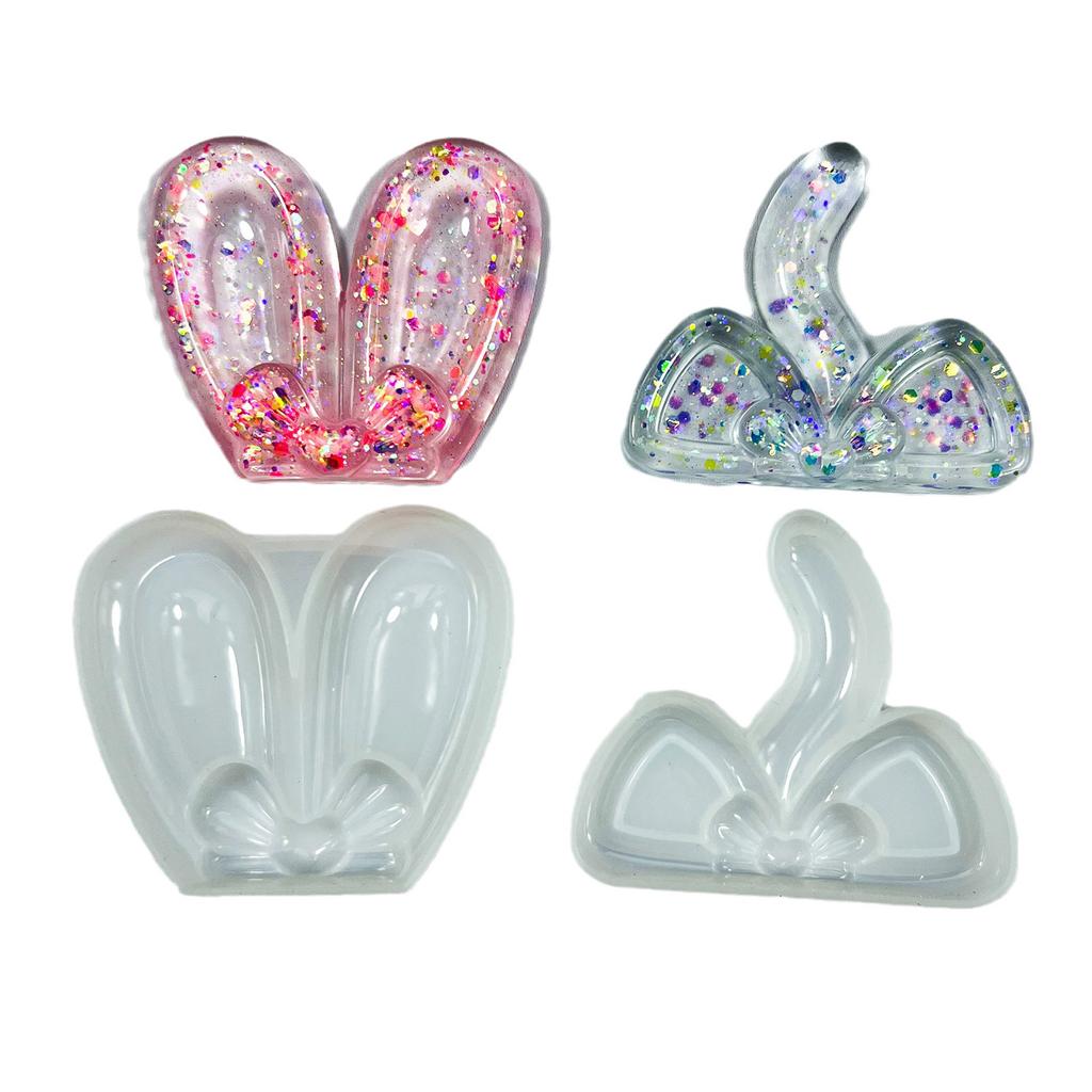 Silicone Animal Ear Shaped Mold Cute Accessories DIY Ornaments Molds Perfect Gift for DIY Enthusiasts and Craft Lovers
