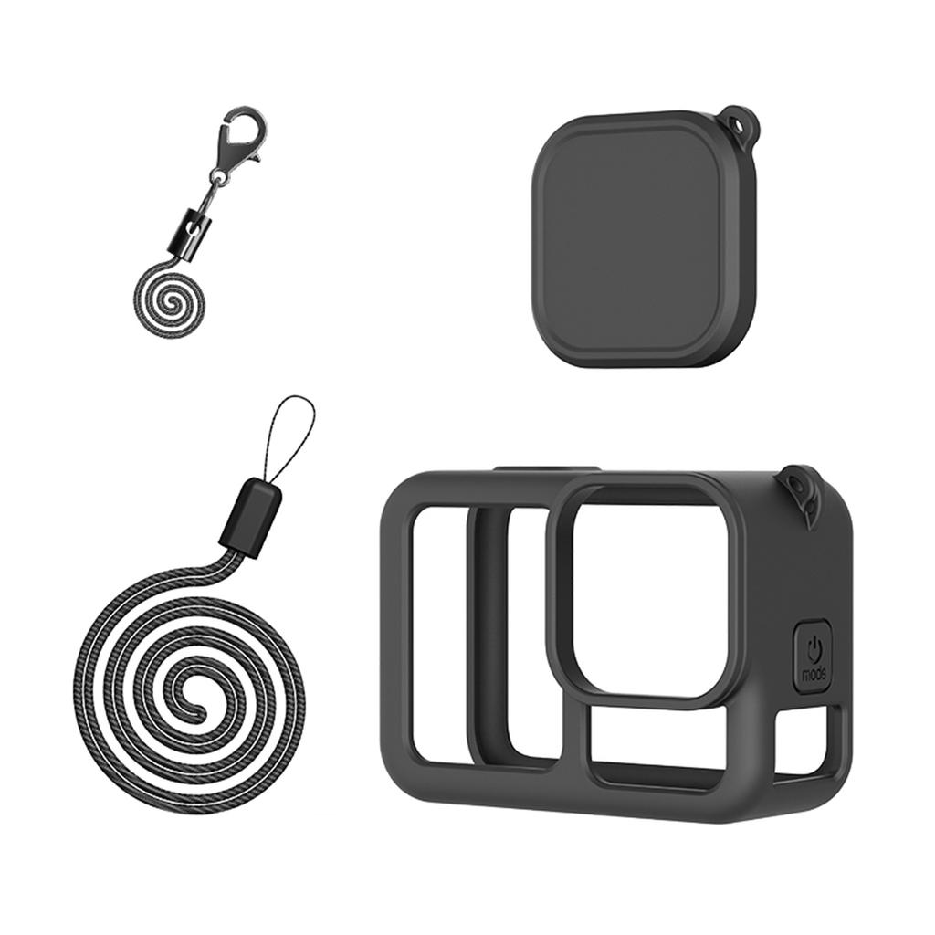 Comprehensive Silicone Protectors Set For Camera Camera Protecting Shell, Lens Cover Screen Guard and Wrist Strap