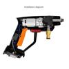 Pressure Washer Zinc Alloy Pump Head No Motor Plunger Portable Lithium Power Cleaner Accessories Car Washing Machine Pump