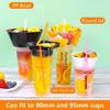 10/50Pcs Disposable Plastic Cup Drink Snack Cup Bowl Bubble Milk Tea Fruit Portable Cups Desserts Fondue Cup Adults Kids