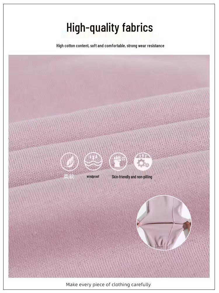 Calças de Moletom Pretas Felpudas para Meninas - Outono/Inverno 2025 Calças Esportivas Casuais para Crianças Maiores