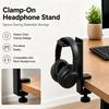 Heavy Duty Desk Clamp Headphone Stand Desk Side Headset Holder Headphone Organizer Universal Over-Ear Headphone Display Rack