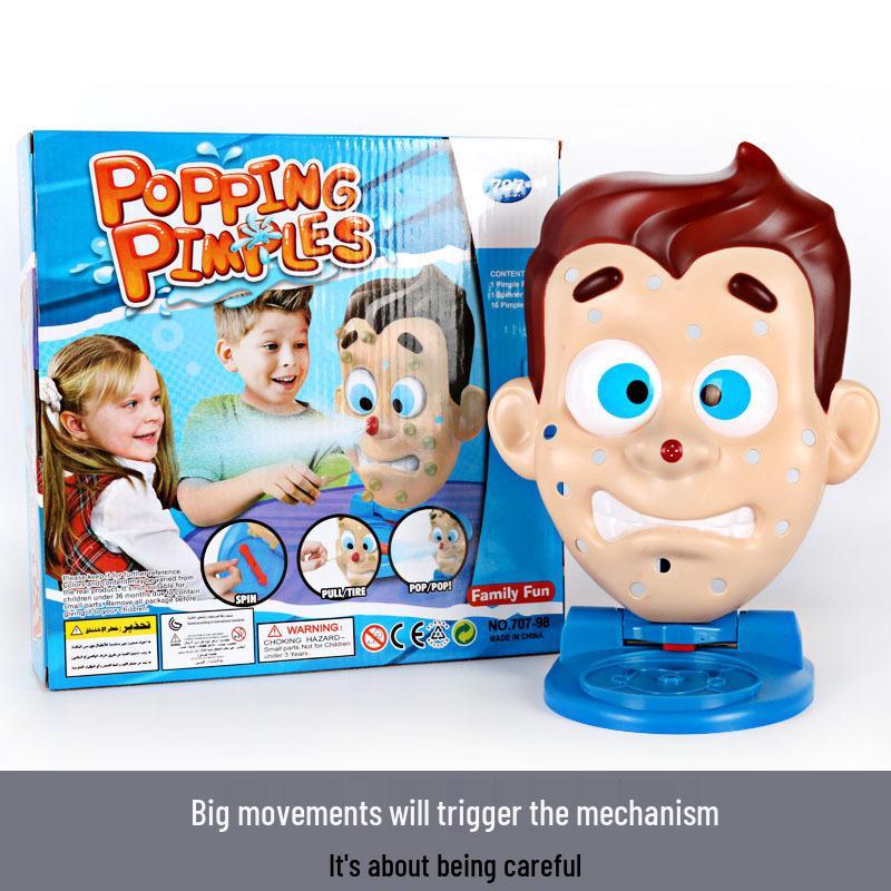 Funny Squeeze Pimple Toy - Interactive Water-Spraying Party Game for Kids