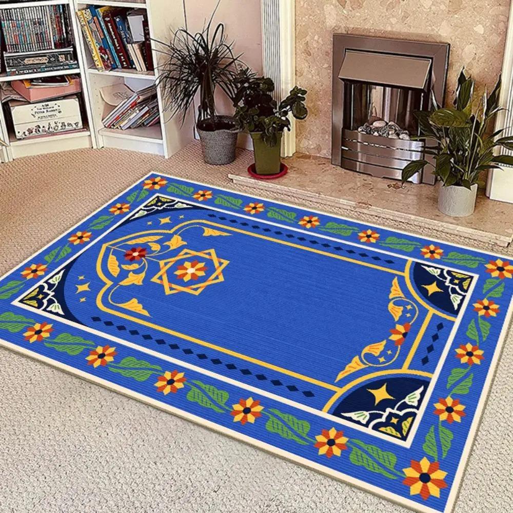 Muslim Islamism Ramadan Prayer Carpet for Living Room Home Bedroom Balcony Decor Carpets Large Area Non-slip Washable Rug