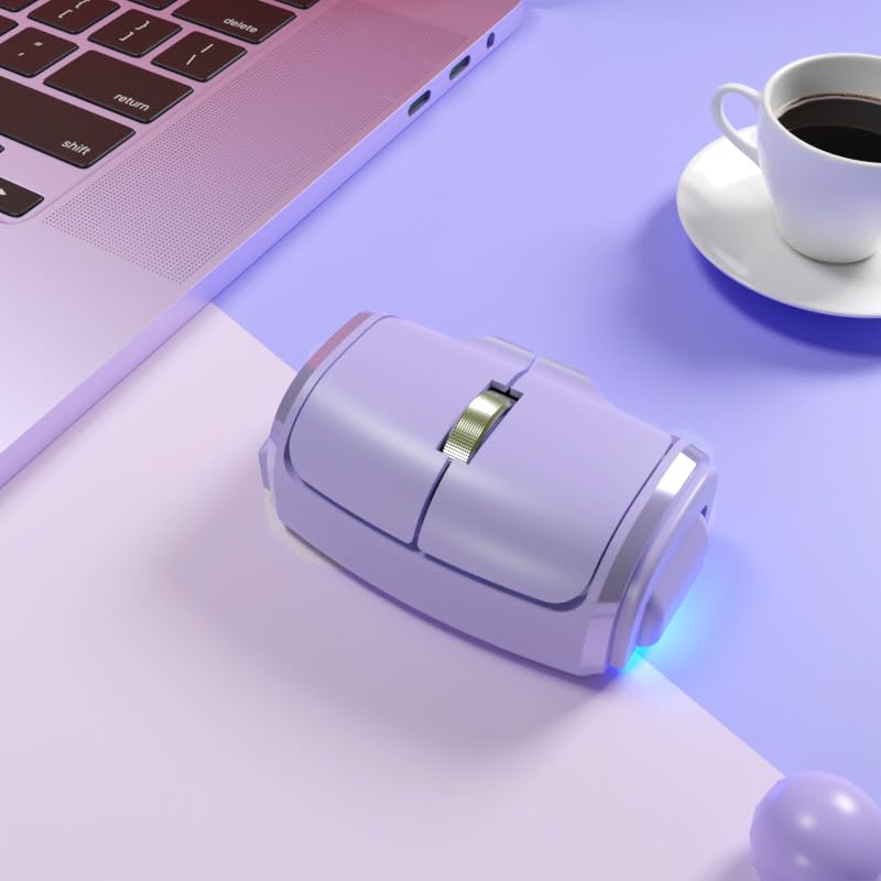 Wireless Finger Bluetooth Compatible with and Linux Mouse, 2.4GHz, Dual-Use, One-Handed, Rechargeable, Portable, Type-C, Lightweight, Ultra-Compact,
