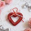Блискуча пінопластова прикраса у формі серця 'Любов' День святого Валентина Весілля Святкова вечірка Дерево Вінок Вхідні двері Стіна 3D Велика прикраса у формі серця з бантом