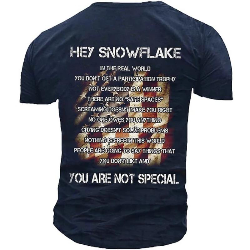 Men's 3D Printed T-Shirt Alphabet Pattern Printing Short Sleeve O-Neck Pullover Casual Top