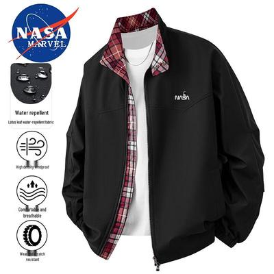NASA MARVEL Men's Faux Two-Piece Windproof Jacket