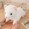 Peluche Anglo Visone Bambola sdraiata Giocattolo Furetto Piccolo Colori Marrone Bianco Peluche Abbracciabile Compagno per Dormire Regalo