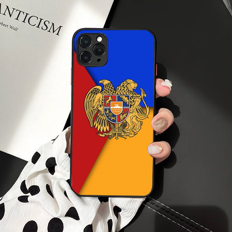Armenia Armenians Flag Phone Case for iPhone 11 12 13 Mini Pro XS MAX 8 7 6 6S Plus X 5S SE 2020 XR Case