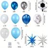 136PCS Football Themed Balloon Arch Wreath Set for Birthday, Football Themed Fan Gatherings, Summer Party Decorations