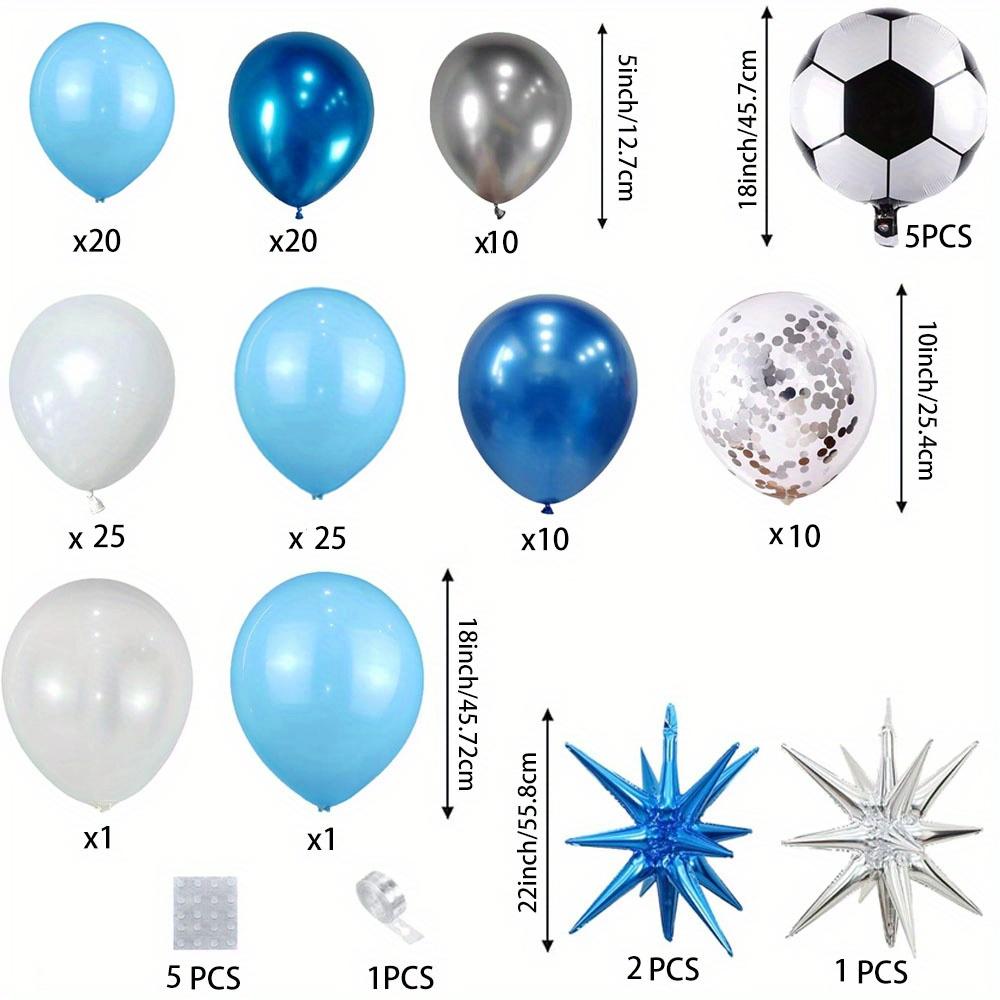 136PCS Football Themed Balloon Arch Wreath Set for Birthday, Football Themed Fan Gatherings, Summer Party Decorations