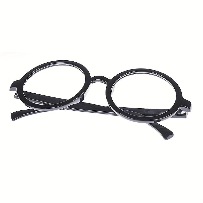 1pc Men's Small Frame Retro Decorative Round Frame Glasses, PC Lens Cosplay Glasses, Without Lens, Ideal choice for Gifts