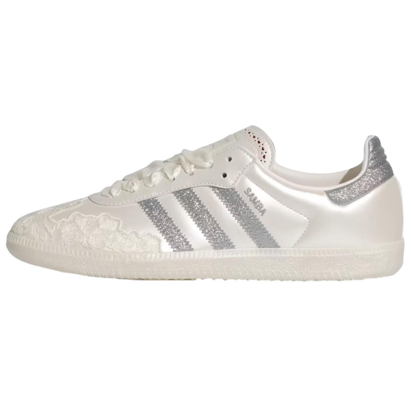 (WMNS) adidas Samba OG Chalk White Silver Metallic Women s HP3658 EU 35⅔