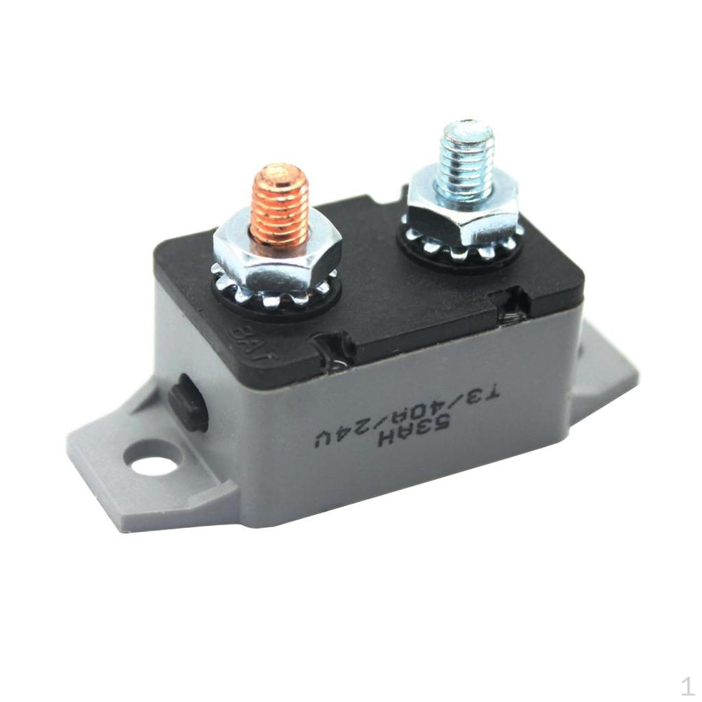 12-24Volt Boat Audio Inline Circuit Breaker Manual Holder