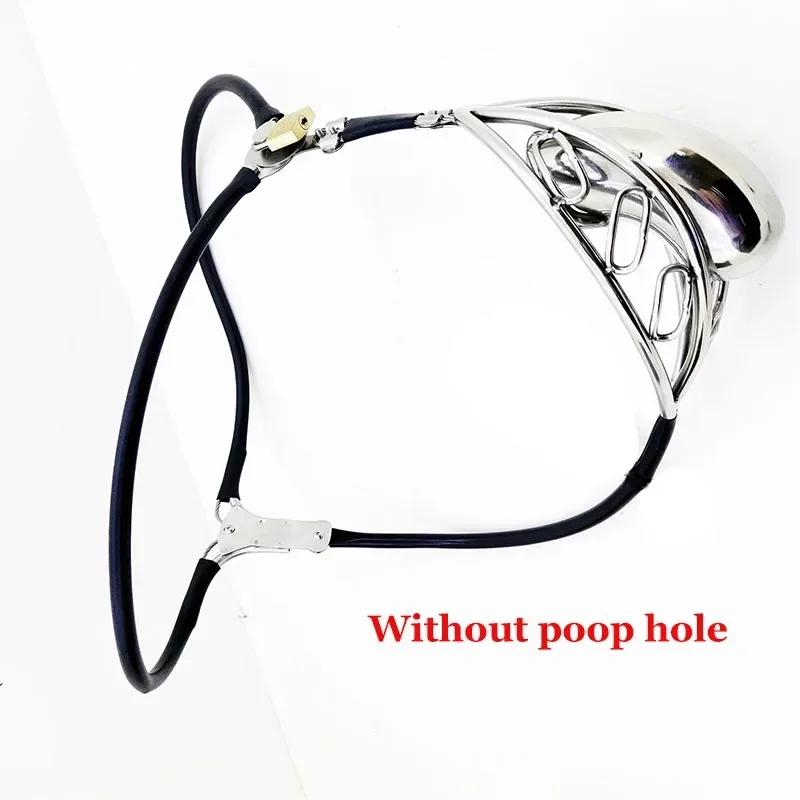New Adjustable Waist Chastity Belt Anti-Cheating Male Cock Device Metal Penis Locking Panty Straps Anal Plugs Adult Erotica 18+