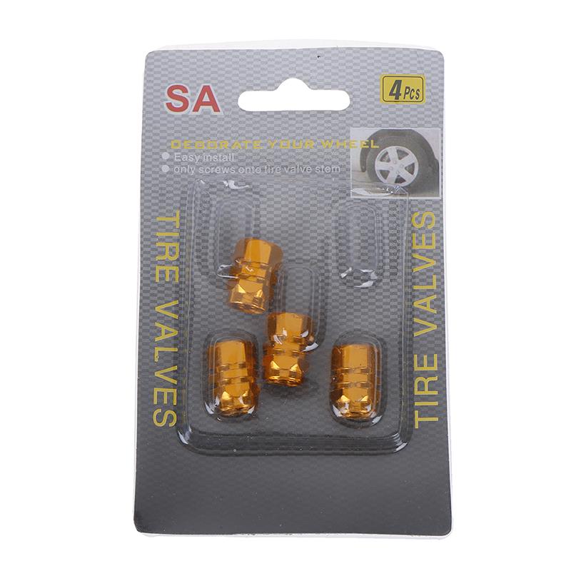 4Pcs Mini Tire Wheel Rims Stem Air Valve Caps Tyre Cover Car Truck Bike