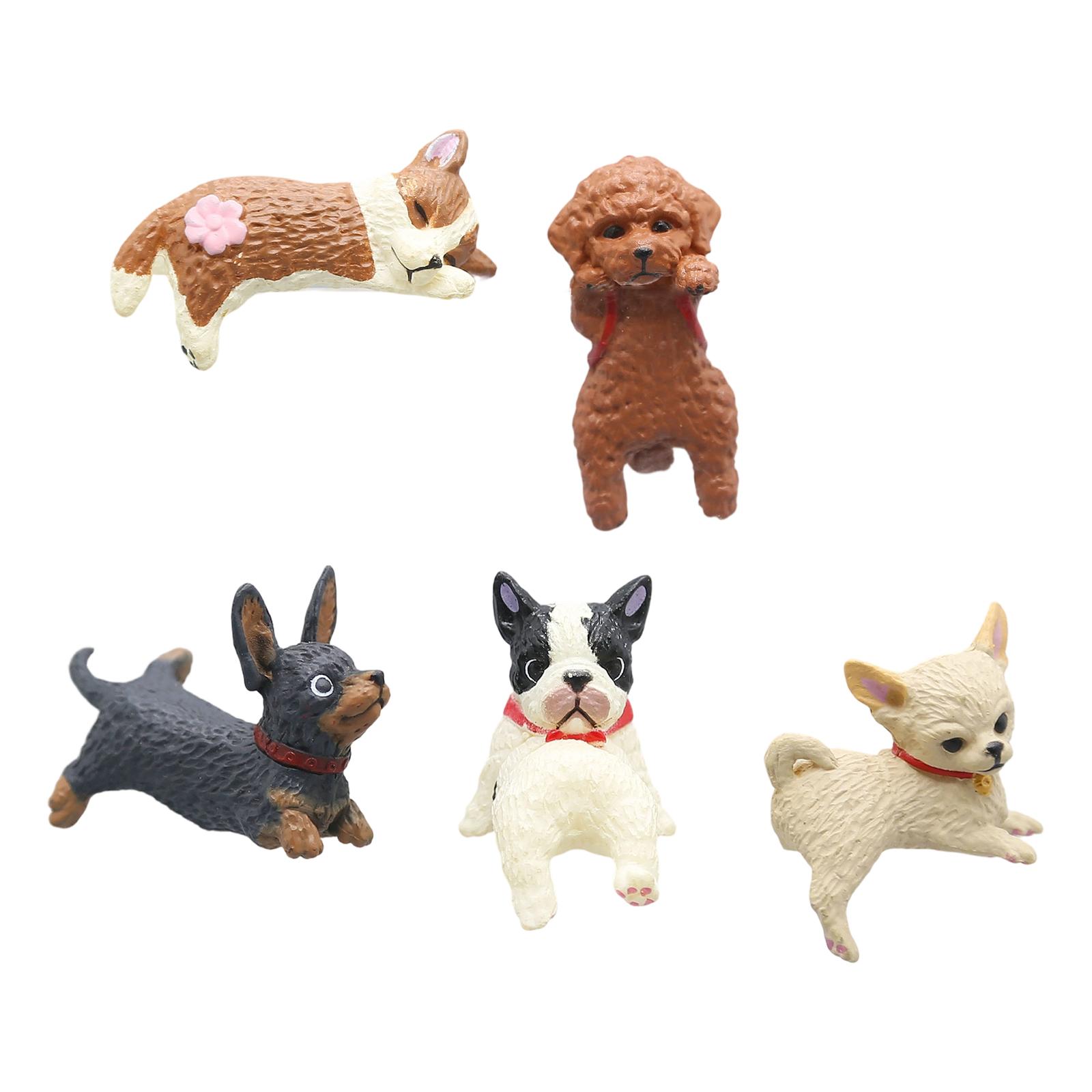 

Фігурки домашніх тварин для моніторів (Упаковка з 5 штук), Милі Цуценята-Фігурки на Екран, Веселі Аксесуари для Комп ютерного Столу, Підходять для Робочих Кабінок One Size