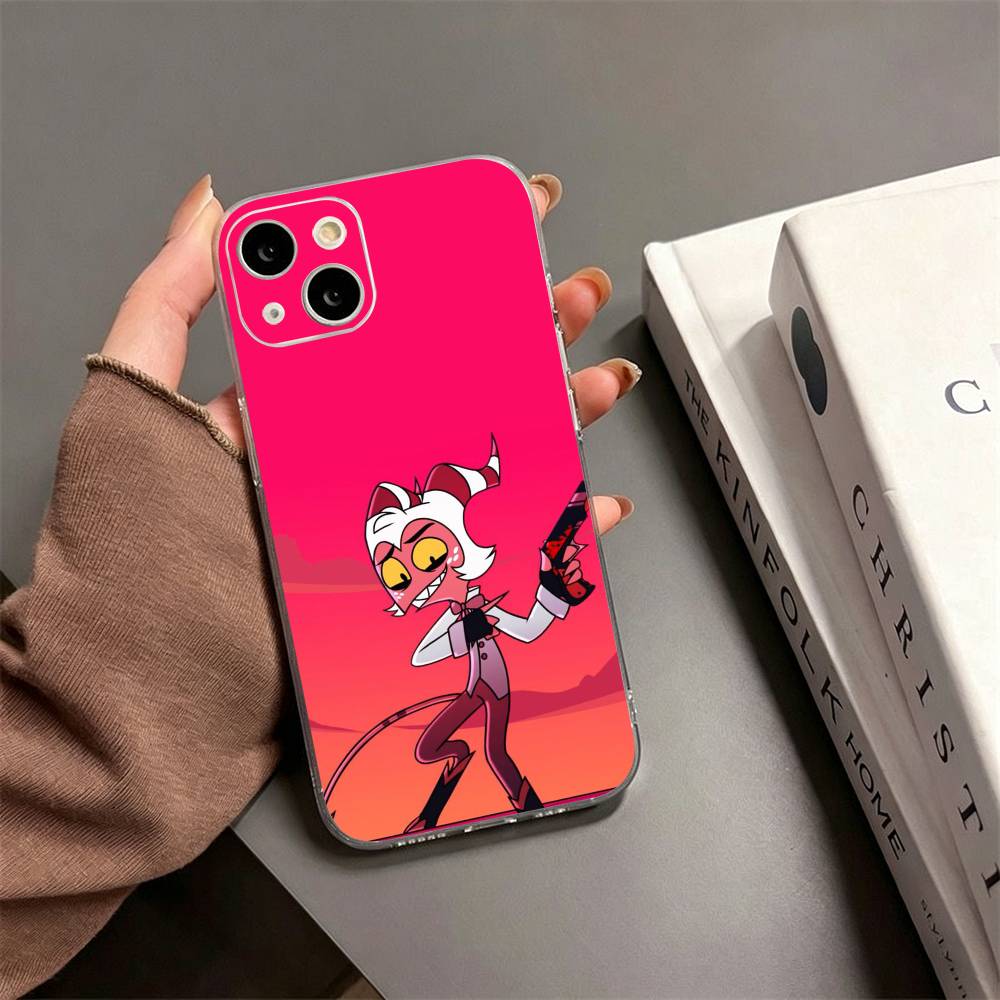 Чехол для телефона Helluva Boss Мокси для iPhone17,16,15,14,13,12,11 Plus,Pro Max Мягкий прозрачный чехол iPhone12