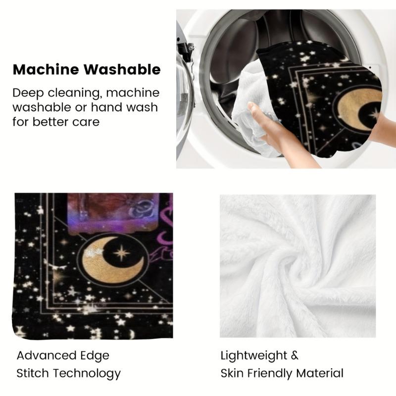 Hocus Pocus Blanket Microfiber Hocus Pocus Cartoon Movie Emotions Characters Theme Blanket -Ideal Movie Theme Gift Decoration