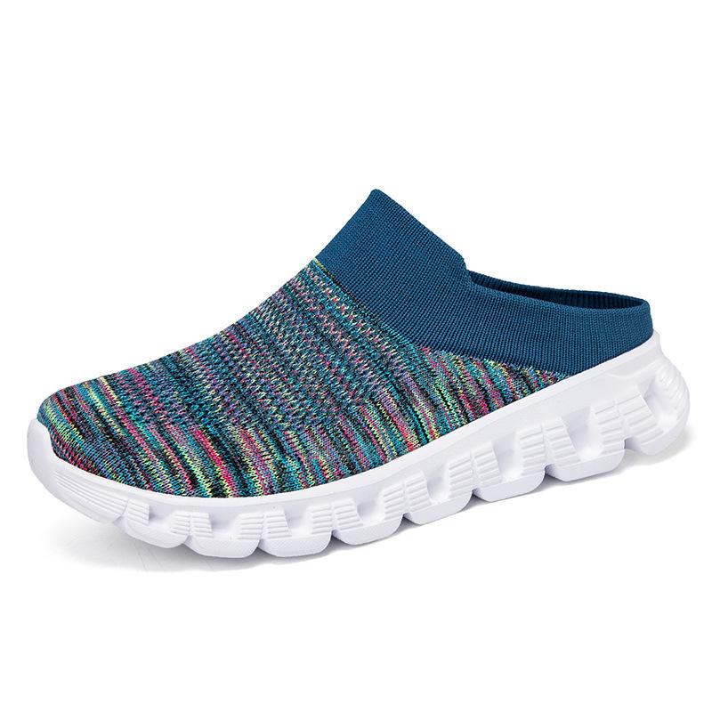 2025 Summer New Couple Breathable Lightweight Outsole Sports Shoes Fly-woven Socks Shoes Xiyin Popular Women's Shoes Slippers