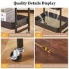 Bathroom Storage Trolley with Wheels Multi-layer Bathroom Shelf Waterproof Rolling Cart with Countertop Simple Kitchen Trolley