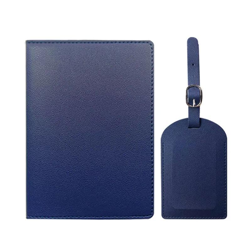 Travel Pu Passport Cover Luggage Tags Wedding Party Bussiness Gift Ticket Holder Passport Holder Case Travel Accessories Set