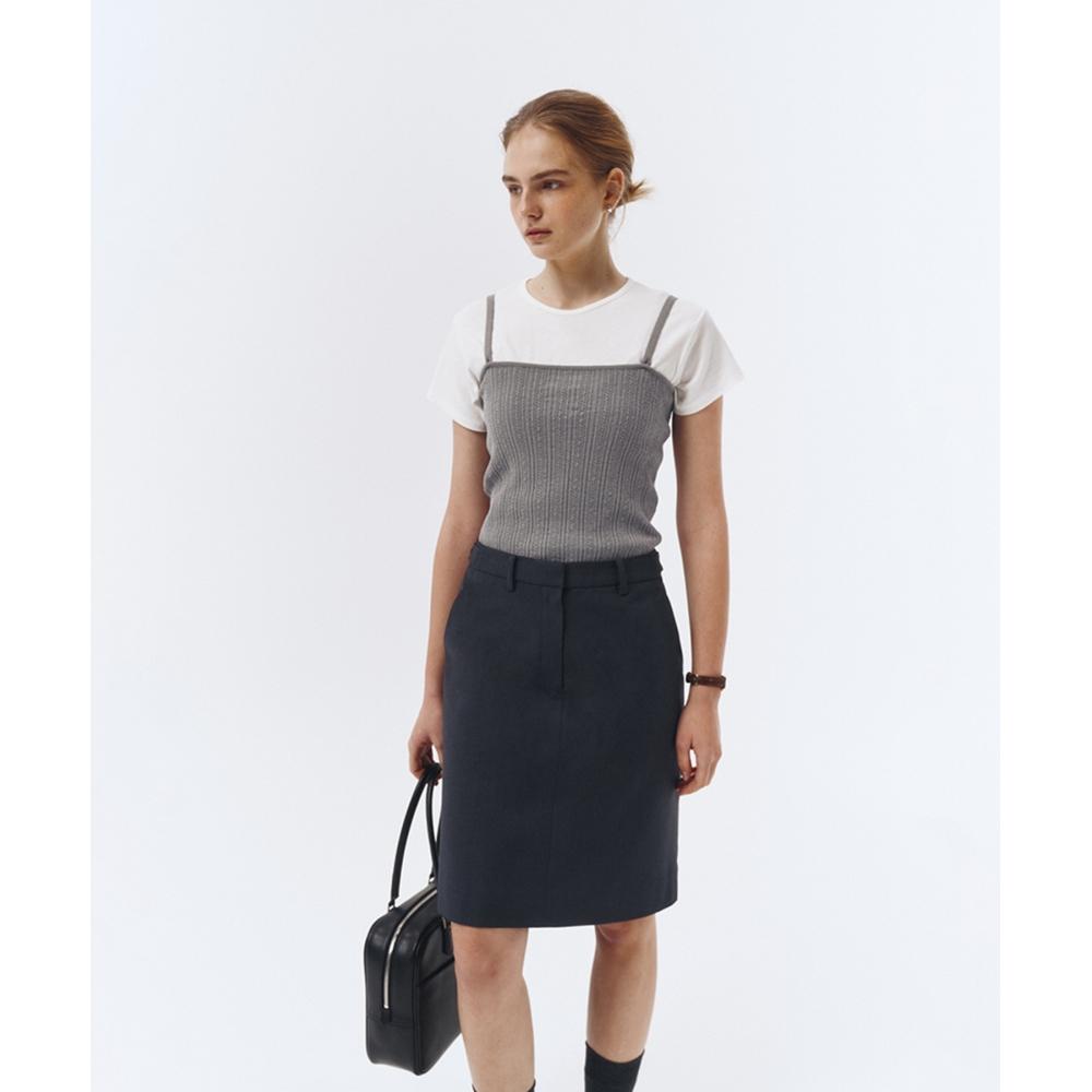 

DUNST FOR WOMEN CLASSIC ALINE SKIRT CHARCOAL GREYUDSK3A206CG
