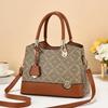 Fashion Splicing Printed Women's Handbag Large Capacity Commuting Tote Bag Luxury Shoulder Crossbody Bag