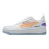 Li Ning NO.258 Slip Resistant Abrasion Resistant Low Top Skateboard Shoes Women's White Orange AGCR202-1