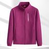 Women's Fleece Cotton Jacket - Thickened, Stand Collar, Zipper Cardigan Sweatshirt for Autumn & Winter