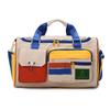 Bonalin Fashion Color-Block Crossbody Gym Travel Bag