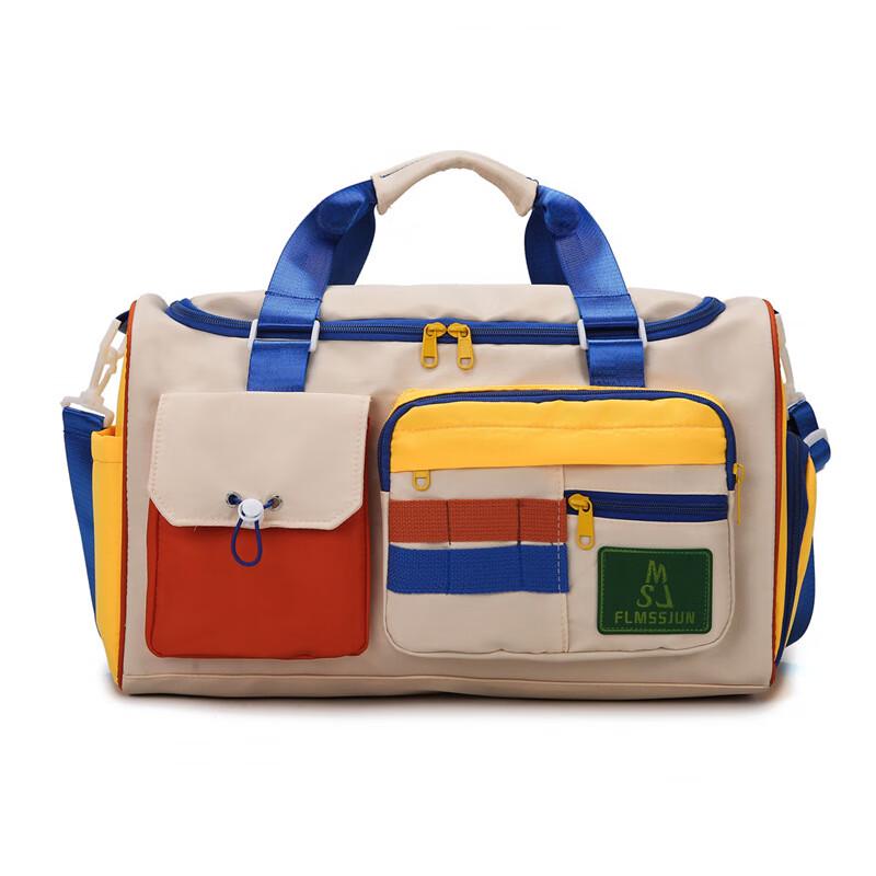 Fashion Color-Block Travel & Gym Bag