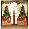 3D Cheap Christmas Fireworks Christmas Tree Set Shade Drapes 2 Panel Deluxe Livingroom Space Bedchamber Household Decoration Drapes
