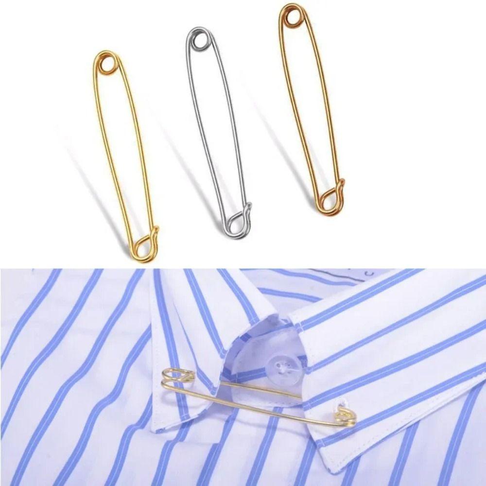 

1pcs Collar Stay Shirt Collar Pin Collar Stiffener Lapel Pins New Collar Paper Clip Men золотий