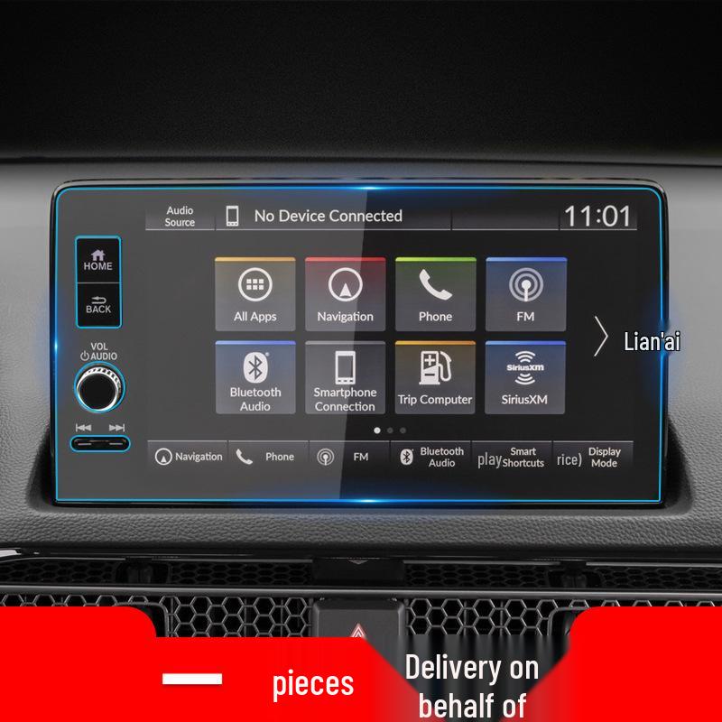 Tempered Glass Screen Protector for 25 Honda Civic Models' Center Console Navigation