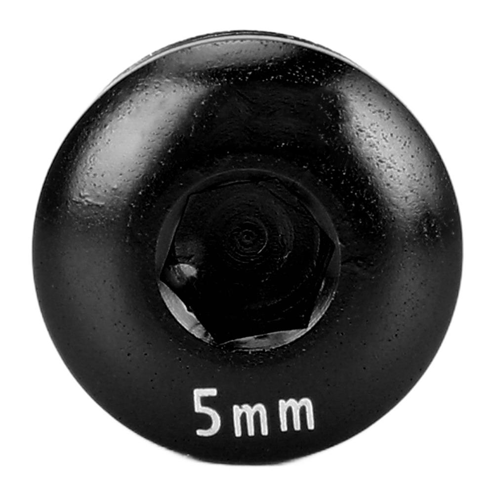 1 Set Aluminum Alloy Cycle Pedal Screw Cap 5mm Lightweight Pedal Screw Cover with Wrench M14 Thread Bike Pedal Covers