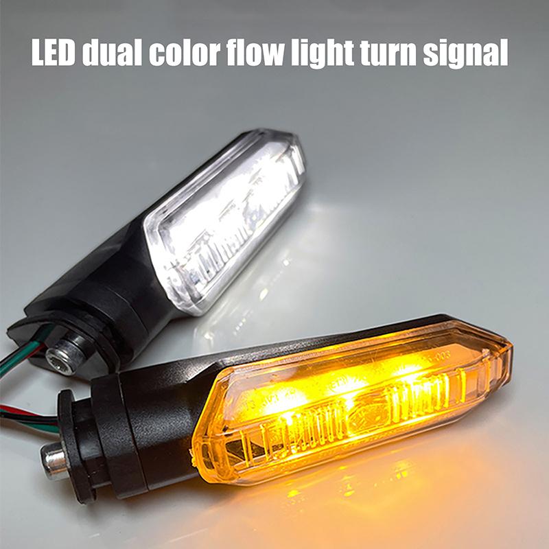 2Pcs Mini Amber Flashing Light Motorcycle Led Turn Signal Lights 8Mm Blinker Turn Signal Lamp 12V Moto Indicator Accessories