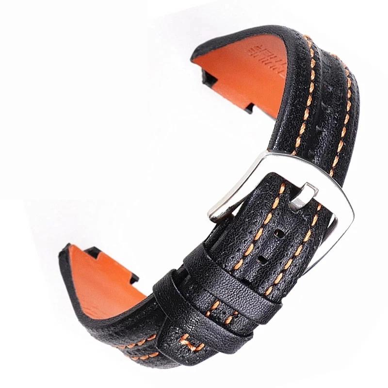 Cinturini per Orologi in Vera Pelle compatibili con Seiko sportura SNL029P2 SNL021P1 SNA595P2 SNL017P1 Cinturino 15X27MM Braccialetto