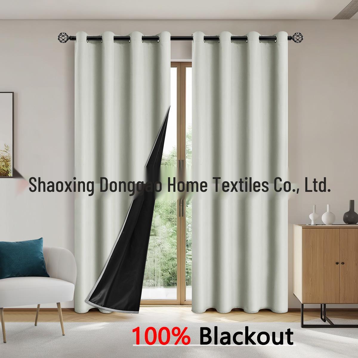 

Светонепроницаемые шторы SHEIN для спальни и гостиной - Солнцезащитные и в весеннем стиле 100x130cm Eyelet 1pc