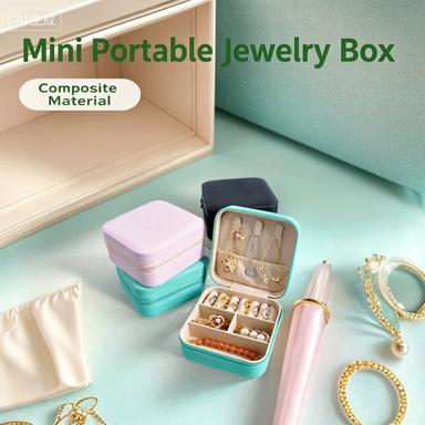 Jewelry Box Storage Box Portable Earnail Earrings Hand Jewelry Necklace Ring Small Exquisite Mini New Box