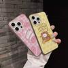 Kawaii Niedliches Kaninchen M-MolangS Anime Für IPhone 17 16 15 Plus Pro Max 12 14 Plus 11 13 Welle Geriffelt Streifen Funda Handyhülle