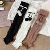 Y2k Balletcore Plush Stockings Thicken Knitted Leg Covers Fashion Mink Fur Leg Warmer  Fall Winter
