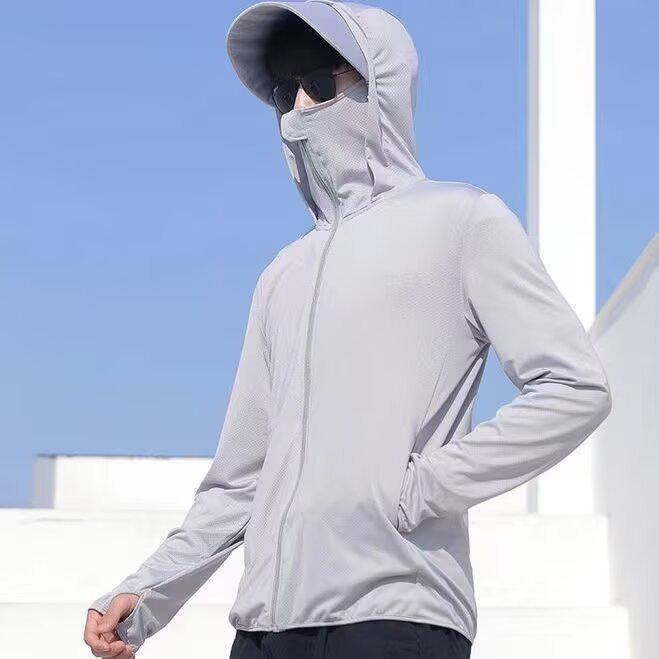 Sommer Ice Silk Atmungsaktive UV-Schutzjacke für das Angeln im Freien