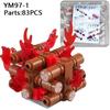 MOC Medieval Furniture Building Blocks Cannon Sheepskin Leather Rack Spinning Wheel Map Desk Loom Bricks Toys Kids Gift