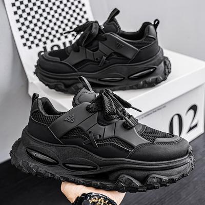 Summer Breathable Mesh Casual Heightened Daddy Shoes Teen Running Shock-absorbing Sneakers