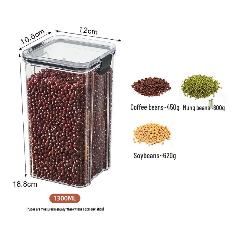 Moisture-Proof Sealed Jar for Dry Goods, Dried Fruit & Grain Storage